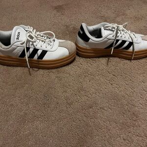 Adidas White and Black Athletic Shoes